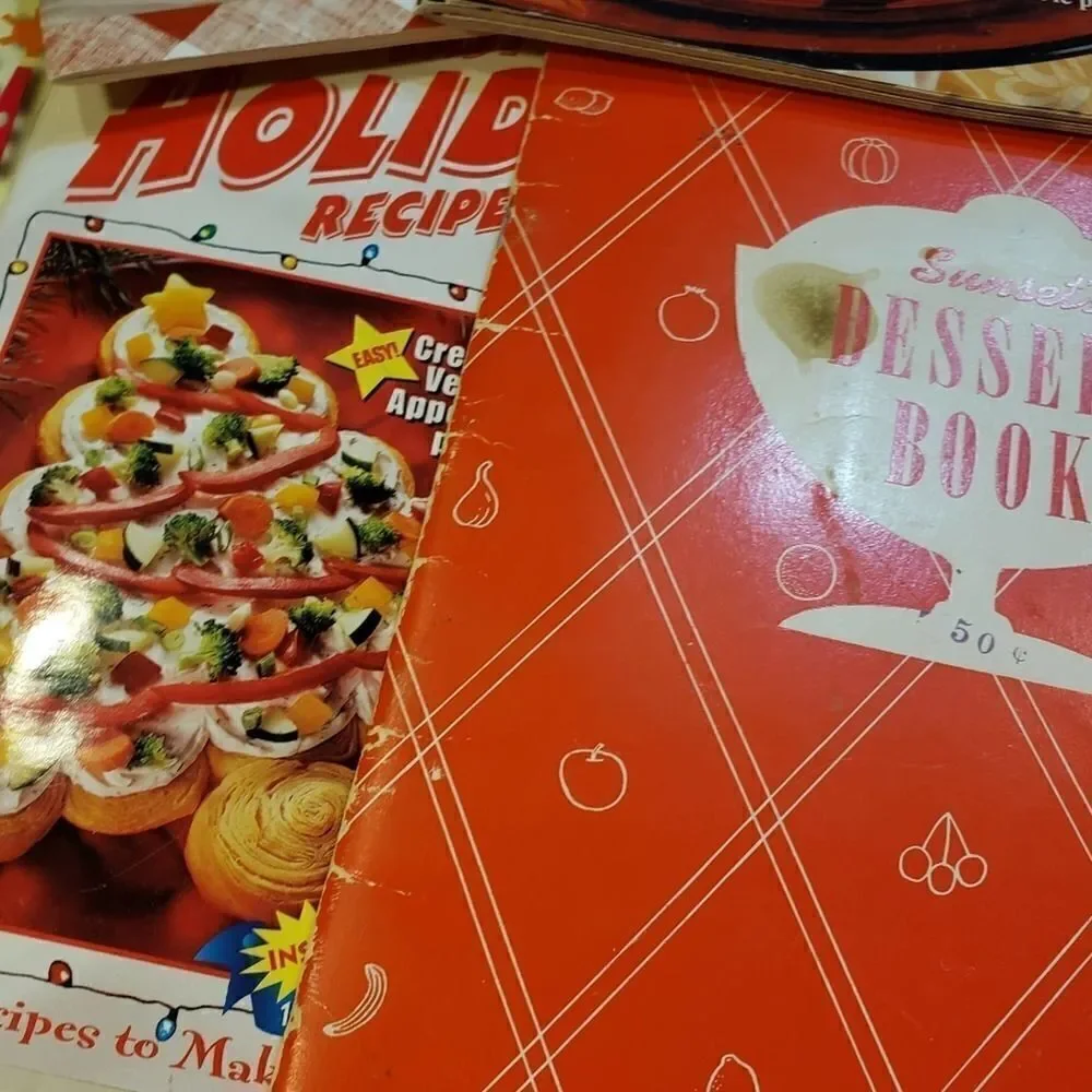Lot of 7 Cookbooks Booklets pillsbury Weeknight Mexican Desserts